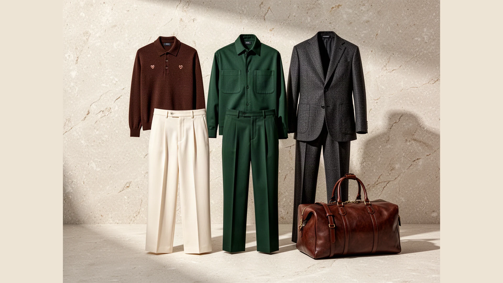 Tailored Menswear editorial concept reference